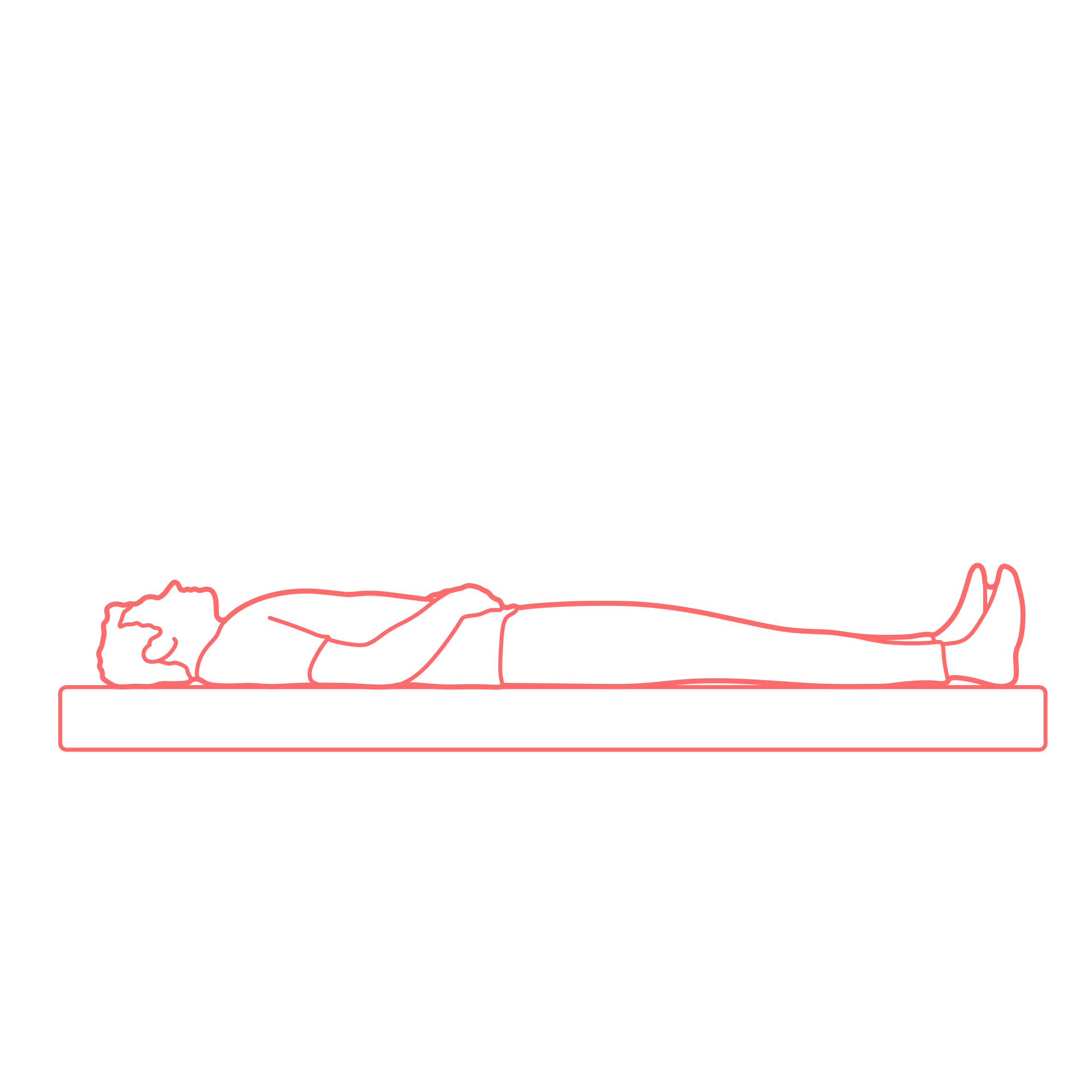 Humans Bed Positions Flat Supine Contour Svg Vector Free Vectors
